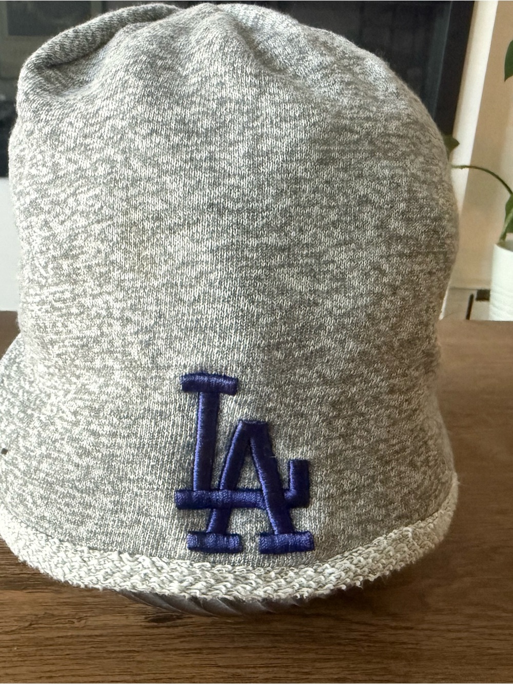 LA Embroidered Grey Beanie